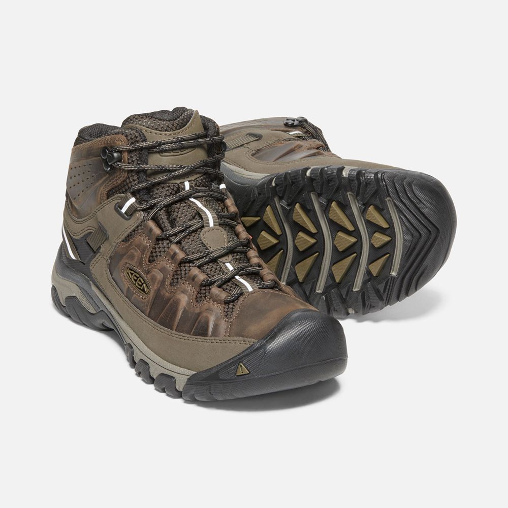 Keen Outdoor Bot Erkek Siyah Kahverengi - Targhee Iii Waterproof Mid - Türkiye VONR67984